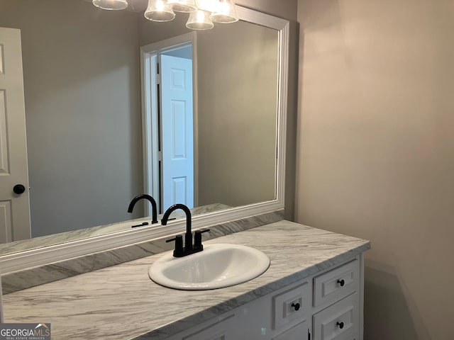 bathroom featuring vanity