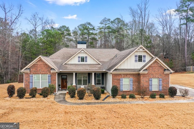 craftsman-style home with a porch