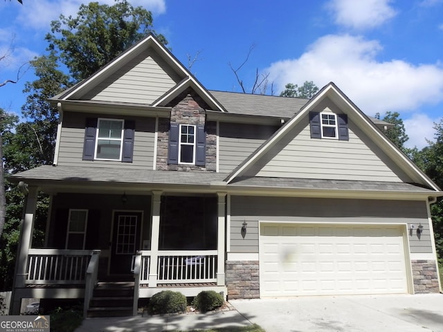 craftsman-style house featuring a porch