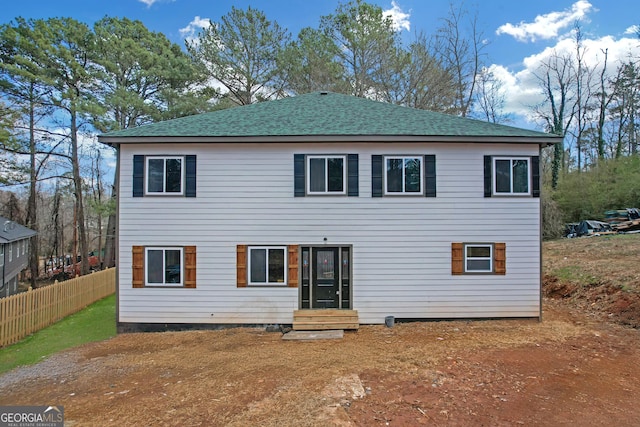 view of rear view of house