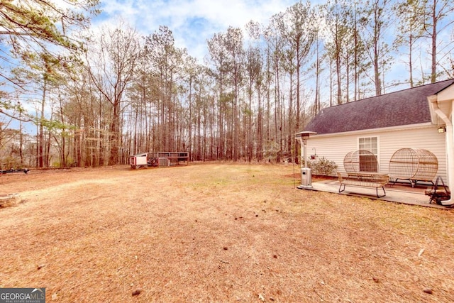 view of yard featuring a patio