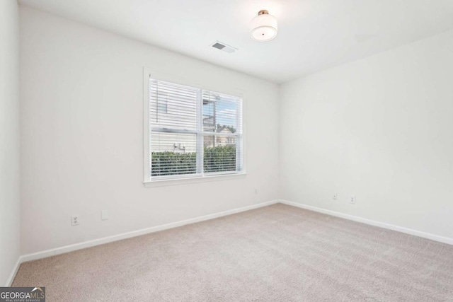 view of carpeted empty room