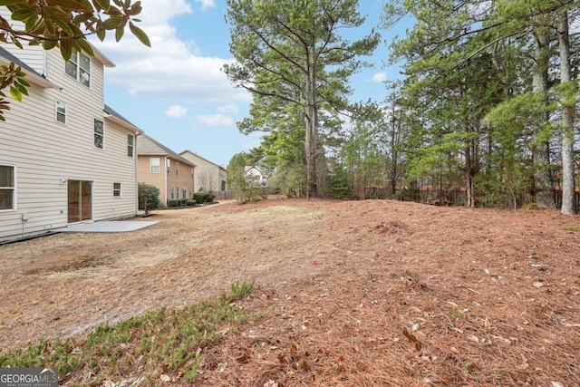 view of yard featuring a patio area