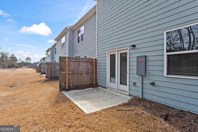 exterior space with a patio area