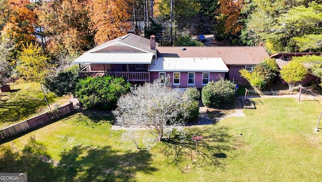 birds eye view of property