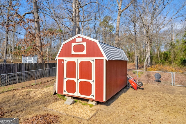 view of outdoor structure