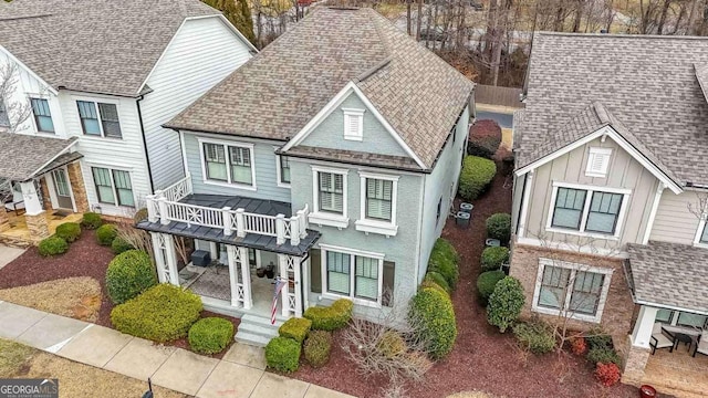 view of front of home featuring a porch