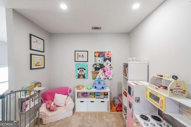 playroom with carpet flooring