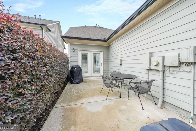view of patio featuring area for grilling