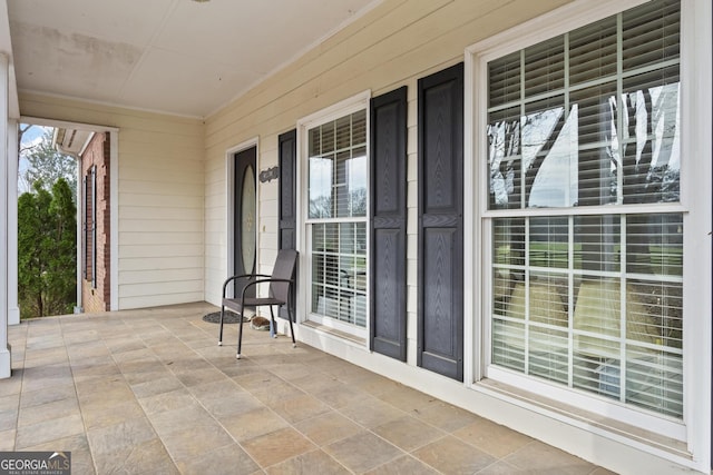 view of patio / terrace featuring covered porch