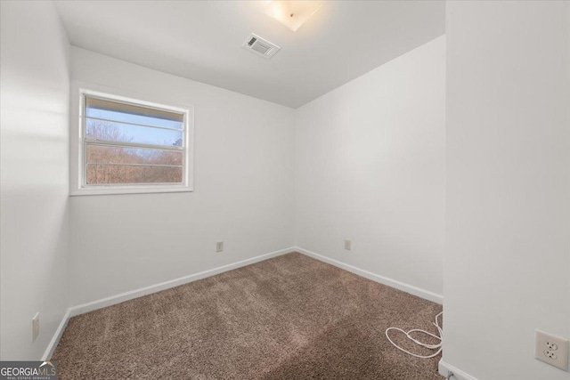 view of carpeted empty room