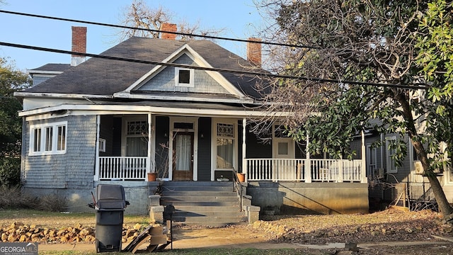 view of front of house with a porch