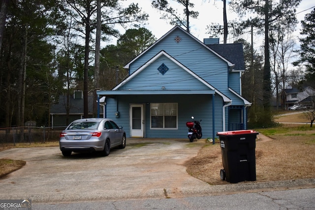 view of front of house