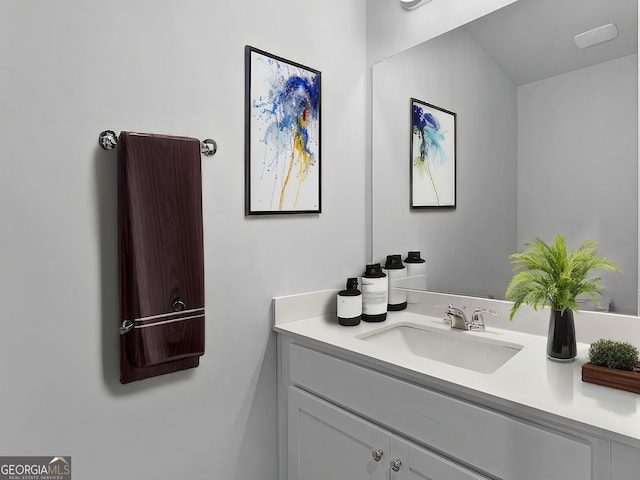 bathroom with vanity