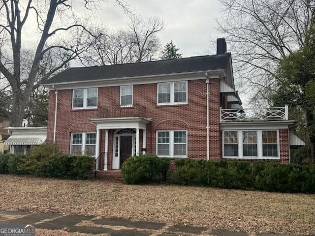 view of colonial home