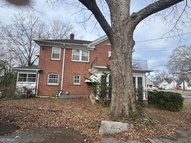 view of rear view of property