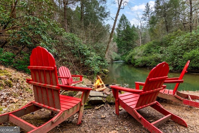 425 River Bend Ct, Ellijay, GA 30540 - exterior space with a water view