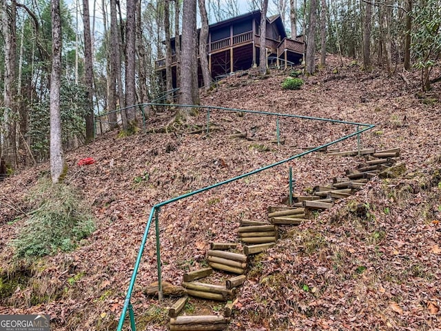 425 River Bend Ct, Ellijay, GA 30540 - view of yard with stairway