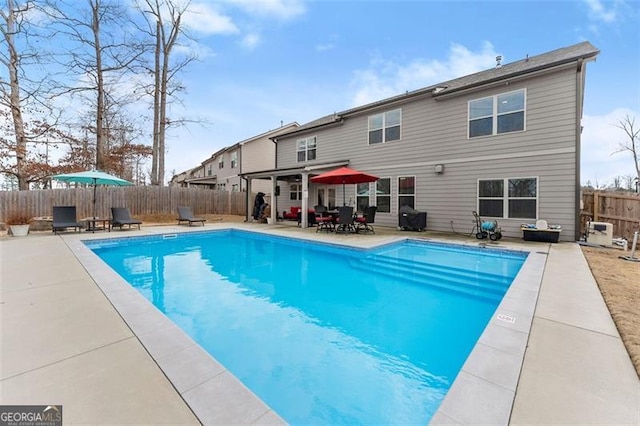 view of pool with a patio area