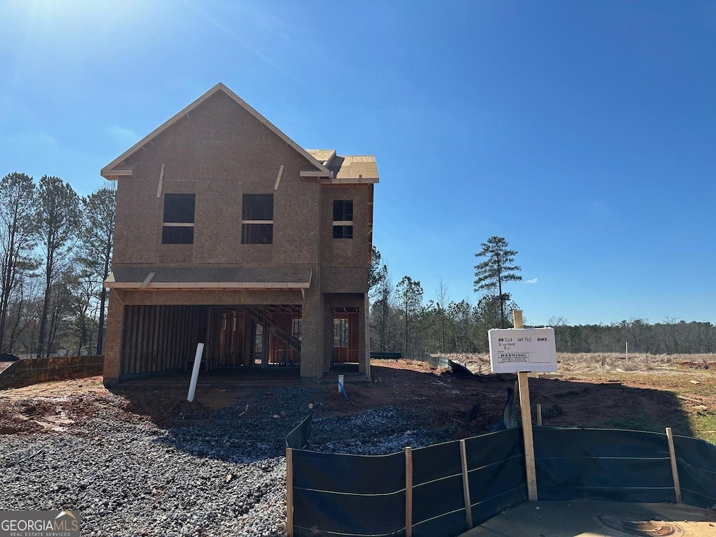 view of rear view of house