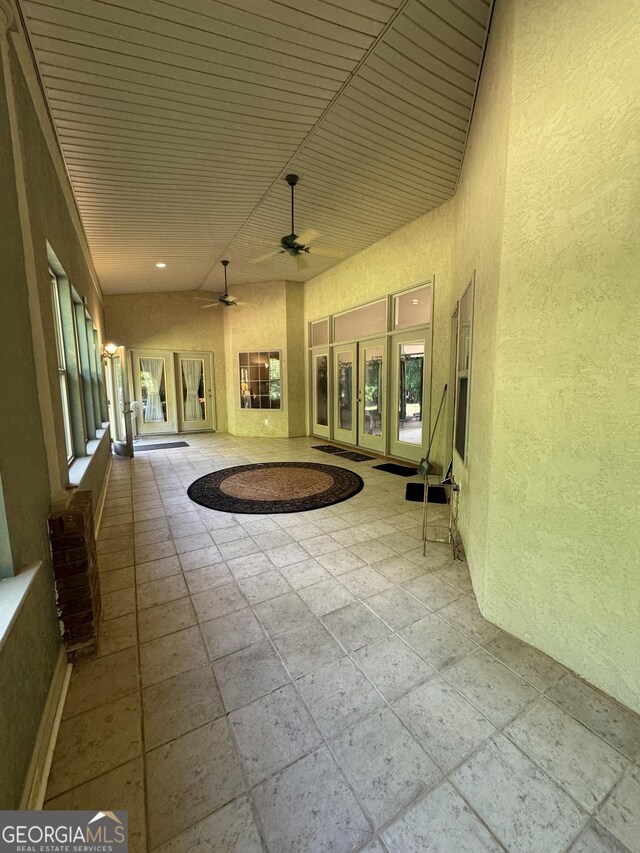 4230 Joe Stephens Rd, Franklin, GA 30217 - view of patio / terrace with a ceiling fan