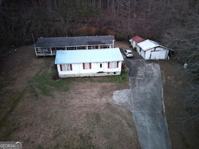 birds eye view of property