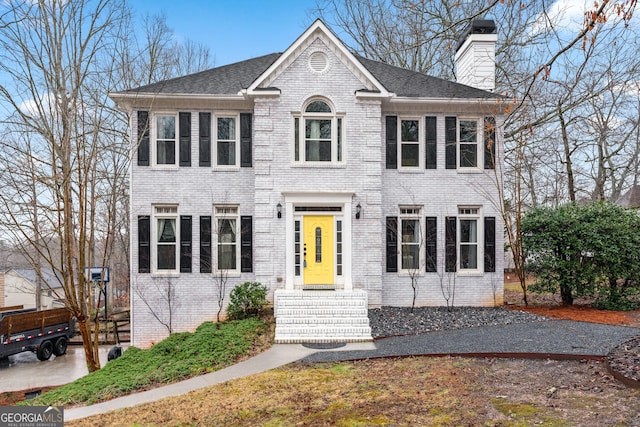 view of colonial inspired home