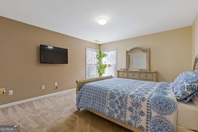 bedroom featuring carpet flooring