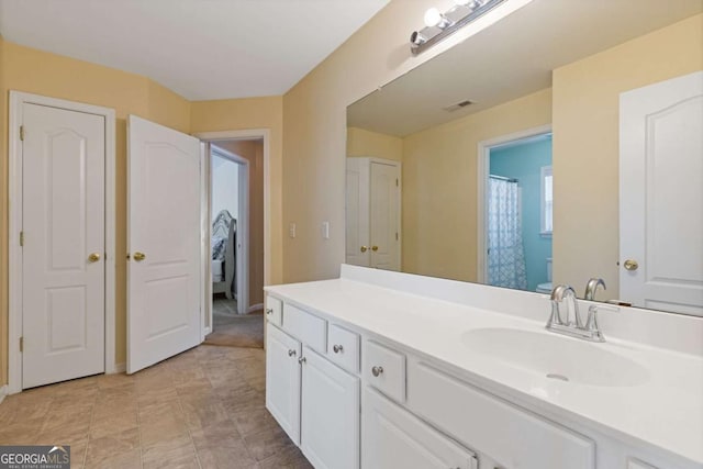 bathroom with vanity