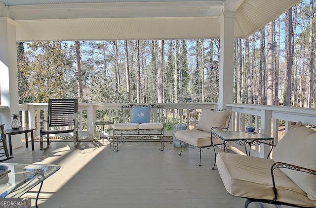 view of sunroom / solarium