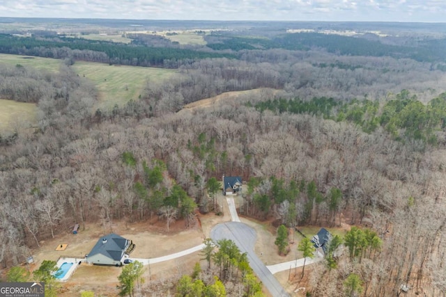 birds eye view of property