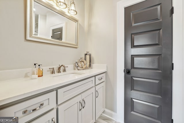 bathroom with vanity