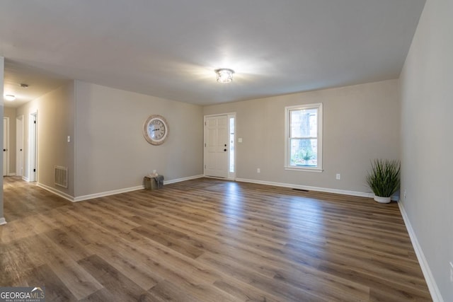 interior space with wood-type flooring