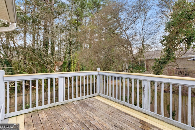 view of wooden terrace