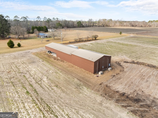 bird's eye view featuring a rural view