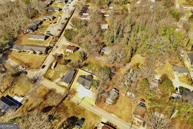 aerial view featuring a residential view