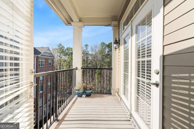 view of balcony