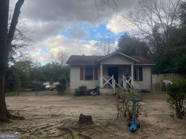 view of bungalow