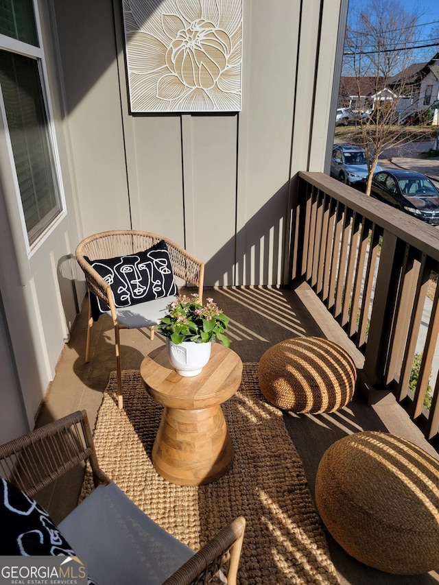 view of balcony