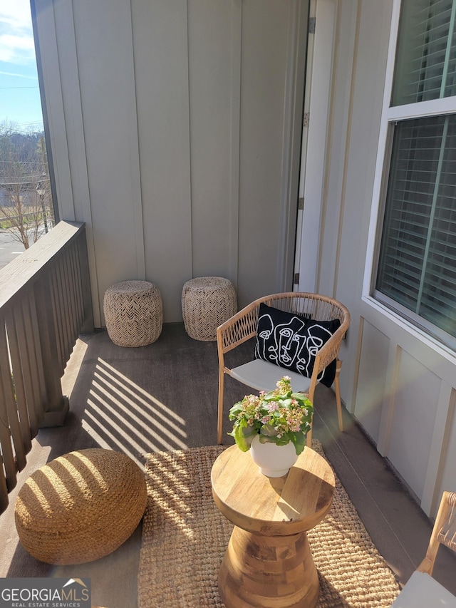 view of balcony