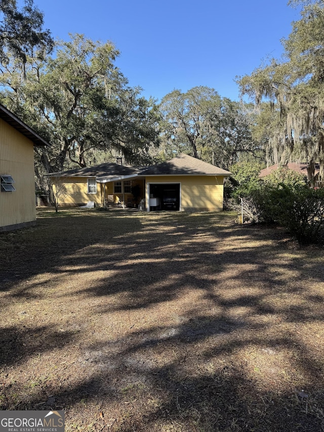 view of back of property