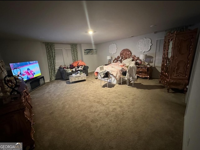 bedroom featuring carpet flooring