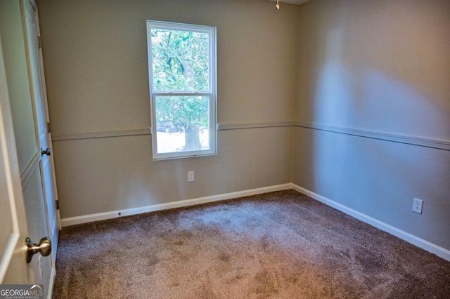 spare room with carpet floors