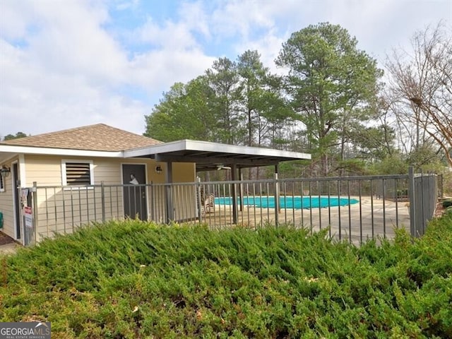 view of pool