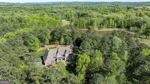 2938 Old Dalton Rd NE, Rome, GA 30165 - bird's eye view with a forest view and a water view