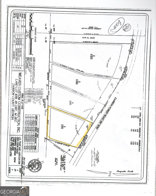 915 Dawson Forest Rd, Dawsonville GA, 30534 land for sale