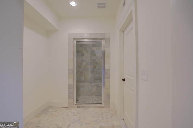 bathroom with walk in shower