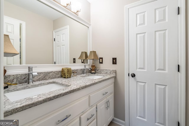 bathroom featuring vanity