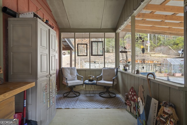 sunroom featuring a wealth of natural light