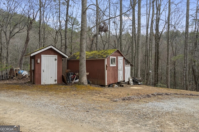 view of outdoor structure